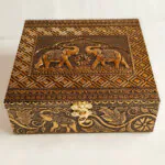 Spectacular Elephant Oxidised Jewellery Box MOH-5578C