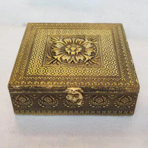 Deluxe Floral Oxidized Jewellery Box MOH-5579G