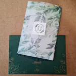Flawless Leafy Two Door Invitation 9752