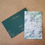 Flawless Leafy Two Door Invitation 9752